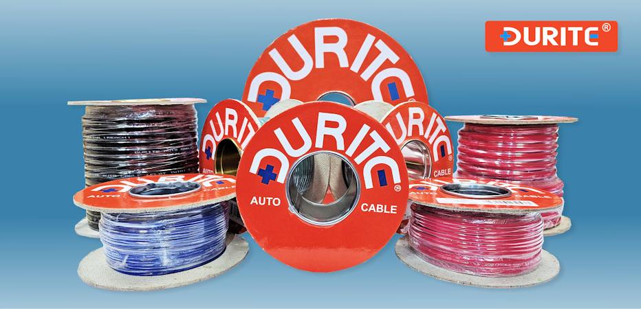 Start shopping for light to heavy-duty Durite automotive cables and wiring